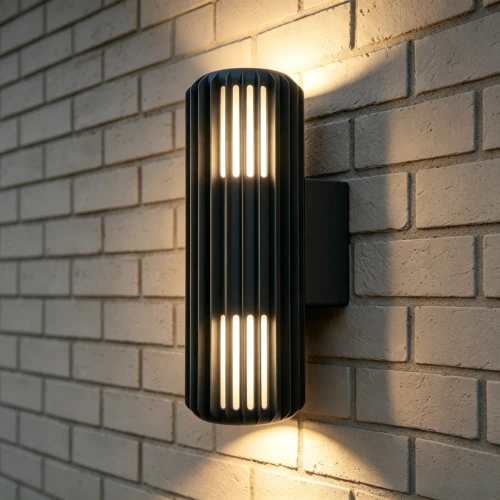 FYRON Duo upp/ned vägglampa, Svart - E27, IP54, utomhus