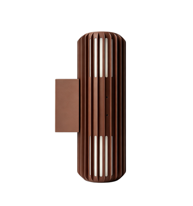 FYRON Duo upp/ned vägglampa, Coffee - E27, IP54, utomhus