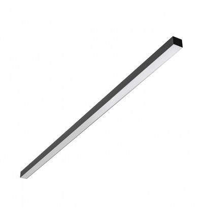 150cm Kontorslampa, 50W, CCT - 3 ljusfärger, UGR19, 5 års garanti, svart