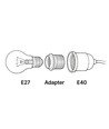 E40 till E27 adapter