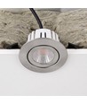 7W RA96 CCT + DimToWarm downlight för isolering - Dimbar, Hål: Ø6,8 cm, Mått: Ø9,3 cm, borstat stål