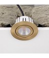 7W RA96 CCT + DimToWarm infälld spotlight för isolering - dimbar, Hål: Ø6,8 cm, Mått: Ø9,3 cm, guld