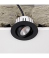 7W RA96 CCT + DimToWarm downlight för isolering - Dimbar, Hål: Ø6,8 cm, Mått: Ø8,3 cm, svart