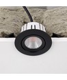 7W RA96 CCT + DimToWarm downlight för isolering - Dimbar, Hål: Ø6,8 cm, Mått: Ø8,3 cm, svart