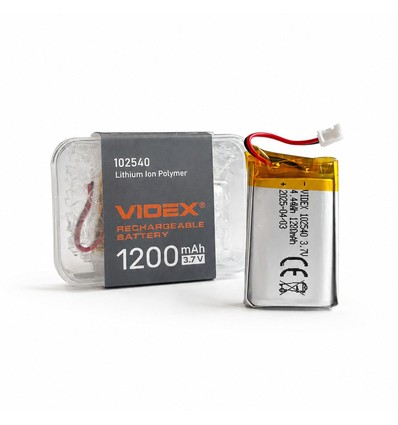 1200mAh Li-pol laddningsbart batteri - Passar pannlampor