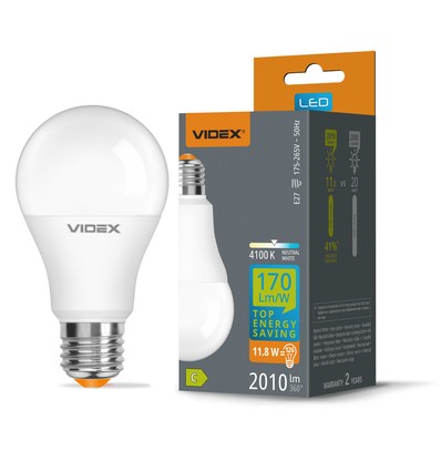 E27 11,8W LED-lampa - A60, neutralvit