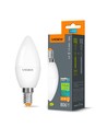 E14 4,9W LED-klotlampa - C37, neutralvit