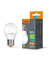 E27 6W LED-klotlampa - G45, neutralvit