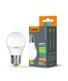 E27 4,9W LED-kronljuslampa - G45, neutralvit