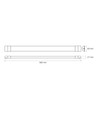 18W LED-armatur BN02 - CCT, komplett ljusskena