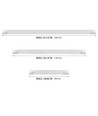 45W LED-armatur - CCT, komplett, linjär belysning
