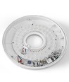 20W LED-taklampa med rörelsesensor - 5CCT, vit kant, inbyggd sensor