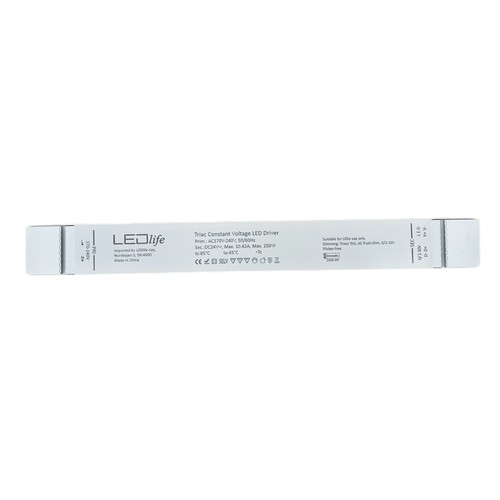 250W / 24V DC dimbar strömförsörjning - 10.41A, IP20 inomhus