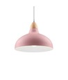 BIRK Rosa Ø19cm pendel - E27 sockel, 2m sladd, metall / trä