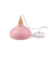 BIRK Rosa Ø24cm pendel - E27 sockel, 2m sladd, metall / trä
