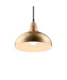 BIRK Mässing Ø24cm pendel - E27 sockel, 2m sladd, metall / trä