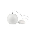 Vit Ø20cm pendellampa - E27 sockel, 2m sladd, metall
