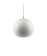 Vit Ø20cm pendellampa - E27 sockel, 2m sladd, metall