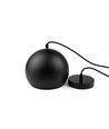 Svart Ø20cm pendel - E27 sockel, 2m sladd, metall