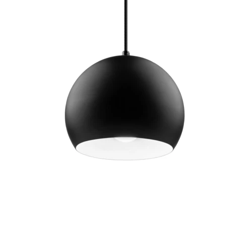 GLOBE Svart Ø20cm pendel - E27-sockel, 2m sladd, metall