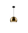 Mässing Ø20cm pendellampa - E27 sockel, 2m sladd, metall