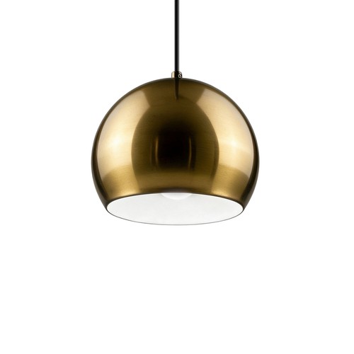 GLOBE Mässing Ø20cm pendel - E27 sockel, 2m sladd, metall