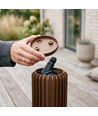 FYRON Bollard trädgårdslampa, Coffee - E27, 61 cm, IP54 utomhus, pollare