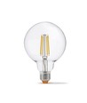 E27 7W LED-filamentlampa - G95, neutralvit