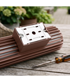 FYRON Duo upp/ned vägglampa, Coffee - E27, IP54, utomhus