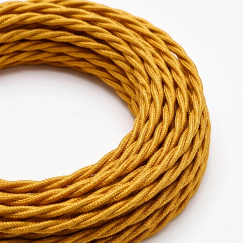 5m textilsladd 2x0,75 mm² - 230V, svart
