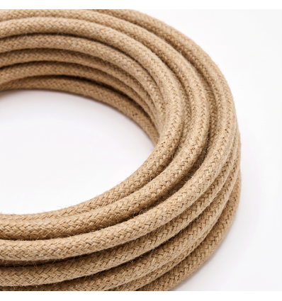 5m textilsladd 2x0,75 mm² - 230V, svart