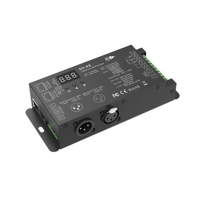 3 Kanal DMX512 & RDM Dekoder - 12-48VDC, 10A/8A