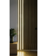 120cm LED Akustikpanel-set, svart - 2 st. CCT LED-strips m. 60W strömförsörjning - Välj WiFi eller RF