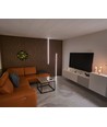120cm LED Akustikpanel-set, svart - 2 st. Enfärgade LED-strips m. 60W strömförsörjning - WiFi eller RF