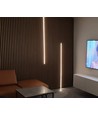 120cm LED Akustikpanel-set, svart - 2 st. Enfärgade LED-strips m. 60W strömförsörjning - WiFi eller RF