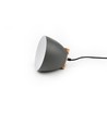 HOLM Grå Ø16cm pendel - E27-sockel, 2m sladd, metall / trä