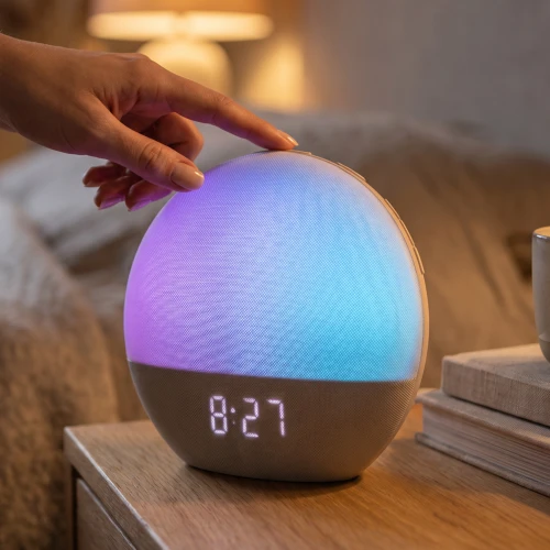 Wake-up Light väckarklocka, soluppgångseffekt - Bluetooth 5.3 högtalare, sömnljud, dimbar