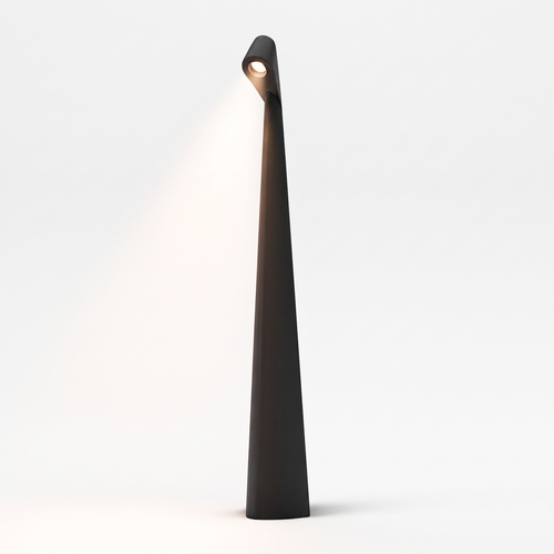 Laddningsbar LED bordslampa - Svart, inne/ute, 3-stegs dimbar, IP44, 40 cm