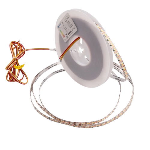 5m 9W/m CCT LED-strip RA95 - 24V DC, 400 LED per meter, 8mm bred, 2m kabel