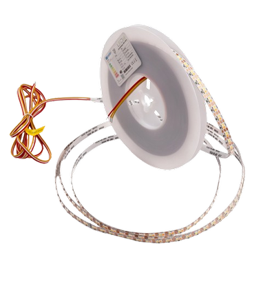 5m 9W/m CCT LED-strip RA95 - 24V DC, 400 LED per meter, 8mm bred, 2m kabel
