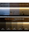 10m 9W/m CCT LED strip RA95 - 24V DC, 400 LED per meter, 8mm bred, 2m kabel