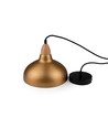 BIRK Borstad Mässing Ø19cm pendel - E27 sockel, 2m sladd, Aluminium