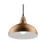 BIRK Borstad Mässing Ø24cm pendel - E27 sockel, 2m sladd, Aluminium