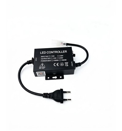 230V utomhus Zigbee-dimmer - Inkl. ändstopp, för 230V Slim COB, vattentät, minnesfunktion, Hue-kompatibel, max 50m