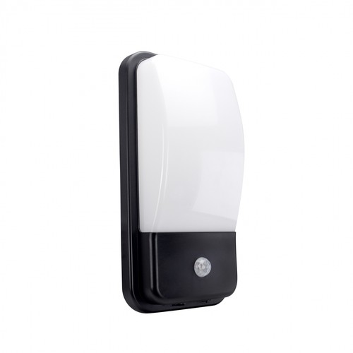 20W LED vägglampa med sensor - 4000K, IP54, rörelsesensor, utomhus
