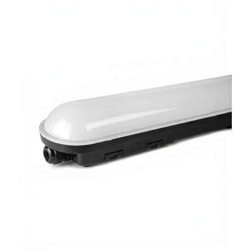 150cm LED-armatur 50W - Överkoppling, Svart, 160 lm/W 5000K