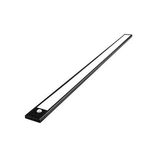 Batteridriven skåpbelysning - 80cm, svart, PIR-sensor, uppladdningsbar