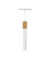12W System Shift Hangit Wood LED-pendel - CCT switch, 25°, vit, 90cm kabel