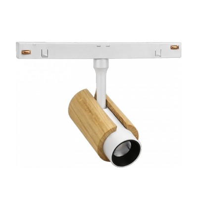 System Shift CCT Spot S Wood, 6W - 24°, vit, CCT-switch, 48V, 35x140x178mm