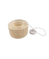 Beige Ø30cm pendel - E27 sockel, 2m sladd, flätad papperssnöre